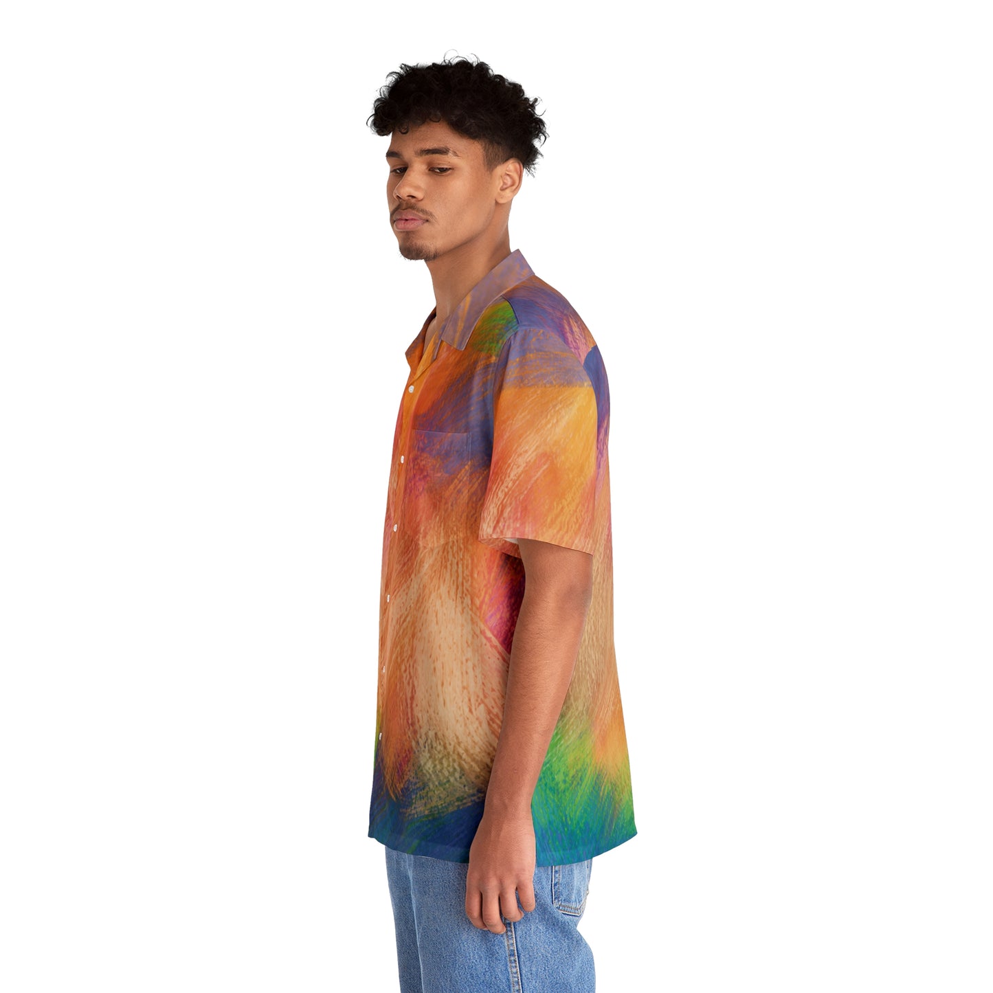 Big Color - Men's Hawaiian Shirt (AOP)