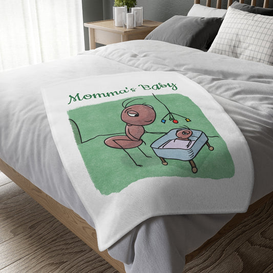 Momma's Baby - Velveteen Minky Blanket
