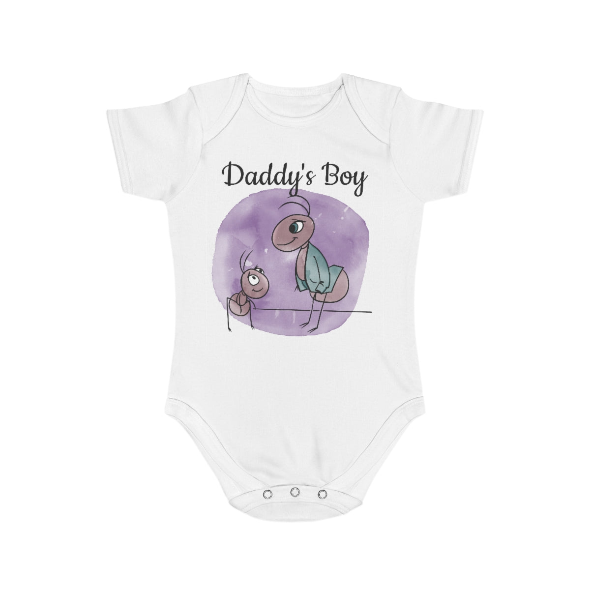 Daddy's Boy - Short Sleeve Baby Bodysuit