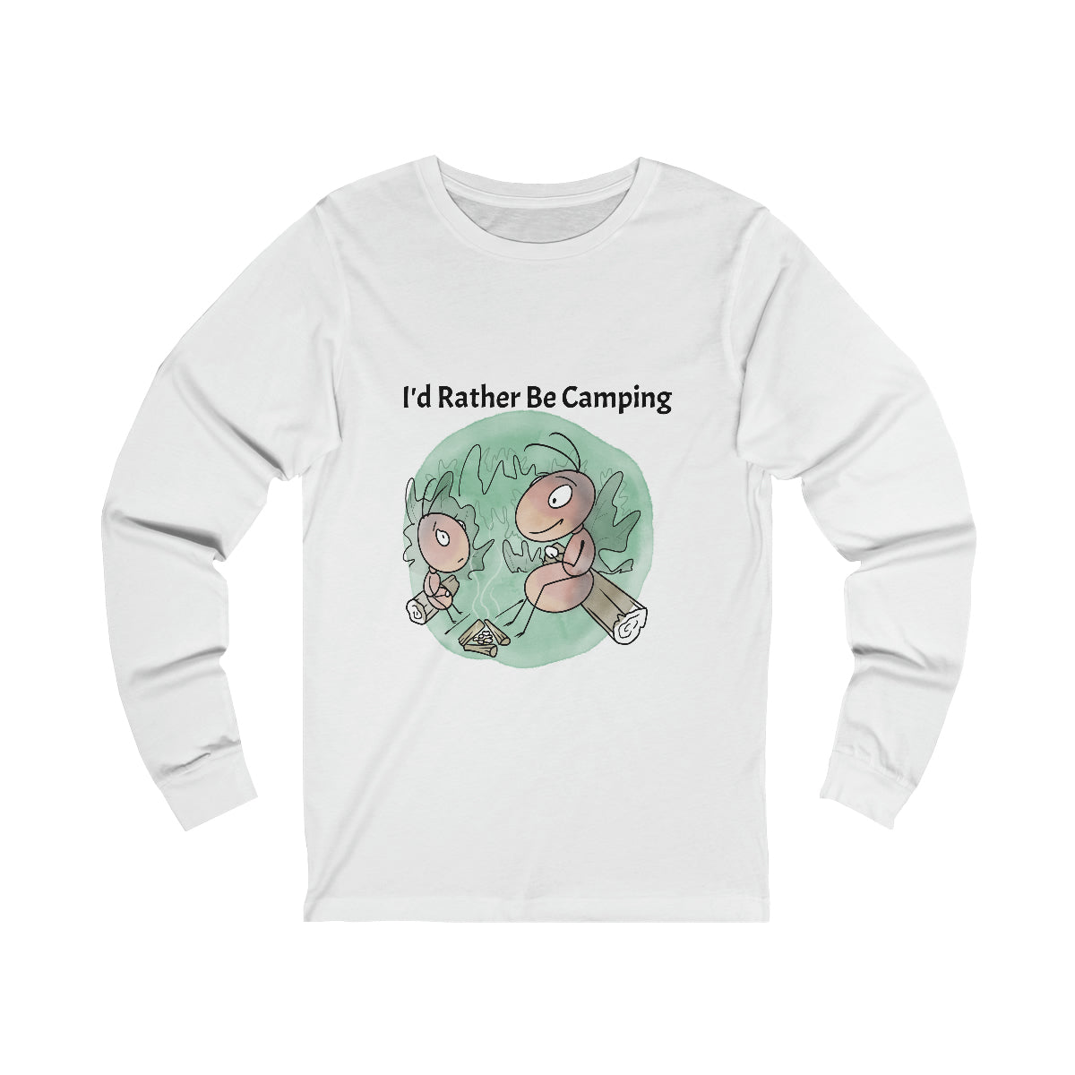 Rather be camping - Unisex Jersey Long Sleeve Tee